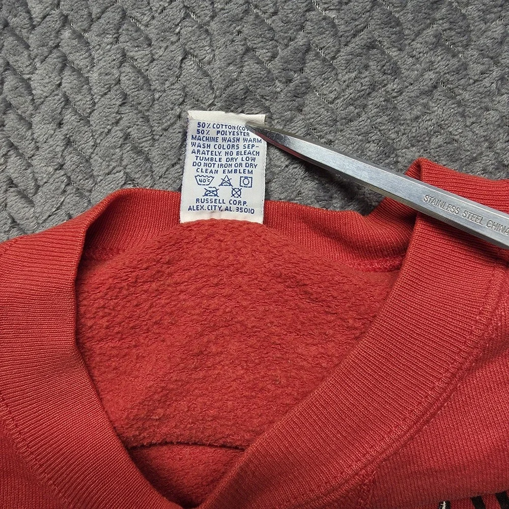 Vintage Stark County‎ Rebels Russell Athletic Sweatshirt Red XL Made in USA